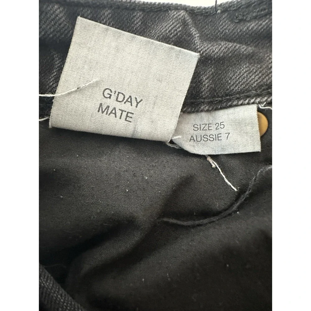 Rolla's‎ Jeans Women's Size 24 Black Stretch High Rise Straight Classic Designer
